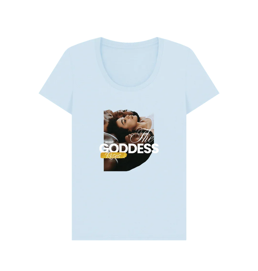 The Goddess Rises Women's Scoop Neck T-shirt - Livity Tree Art