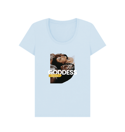 Sky Blue Printed T-shirt Front