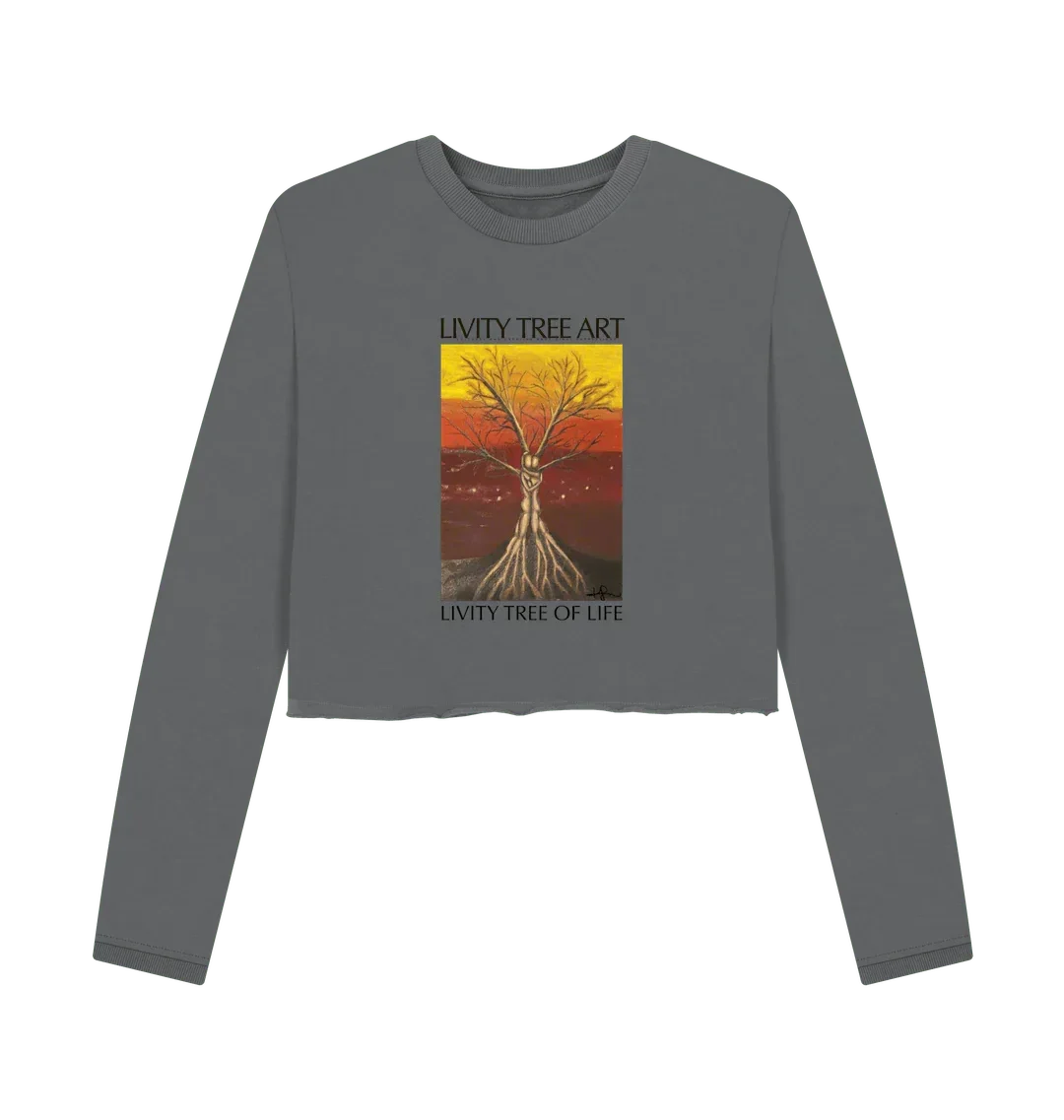 Livity Tree of Life Organic Women's Boxy Jumper - Livity Tree Art
