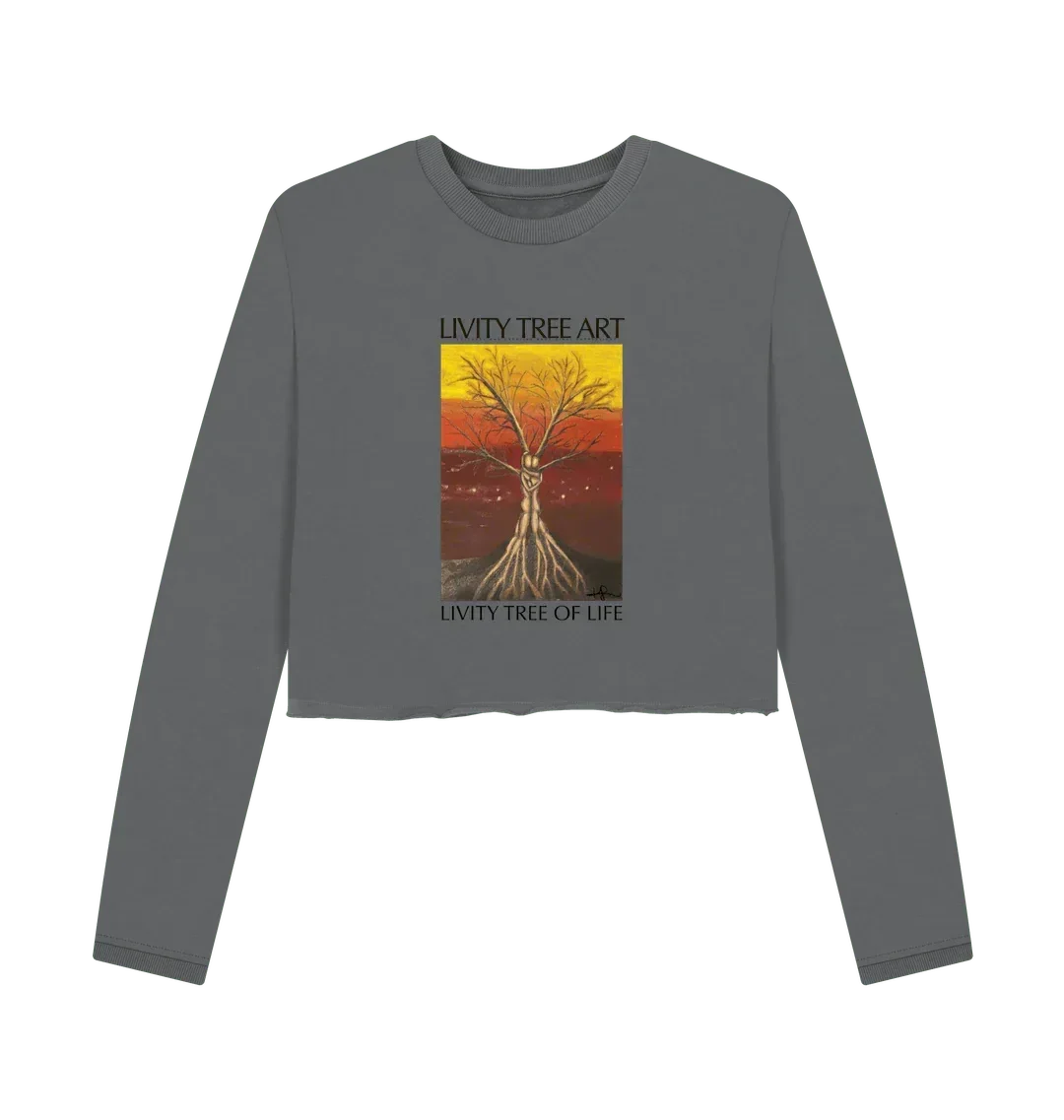 Livity Tree of Life Organic Women's Boxy Jumper - Livity Tree Art