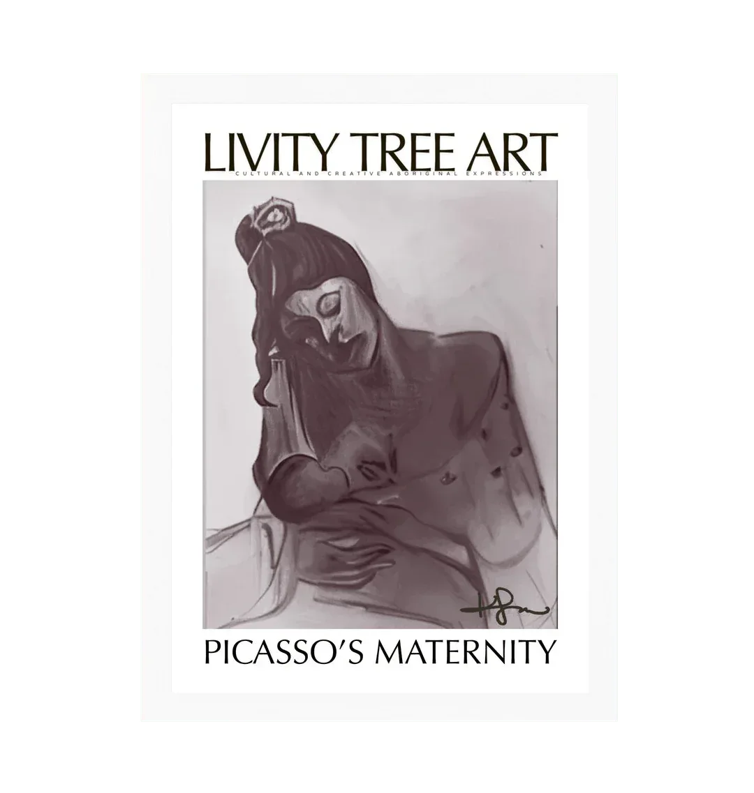 Picasso's Maternity Portrait Art Print (Frame Optional) - Livity Tree Art