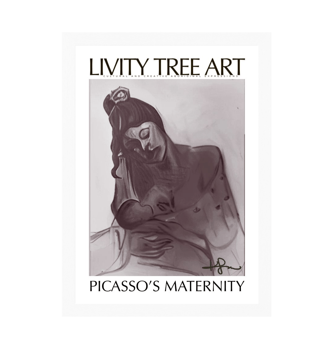 White Frame Framed art print Front