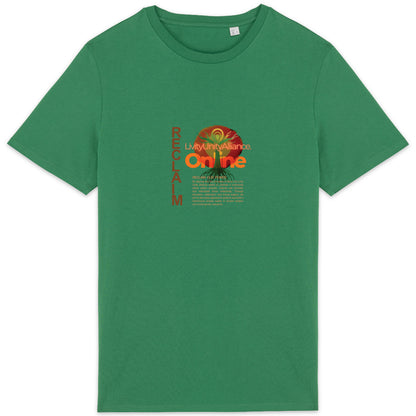 Reclaim Lightweight Unisex tee, front and back logo | Tree of Life Art - Tree of Life Art