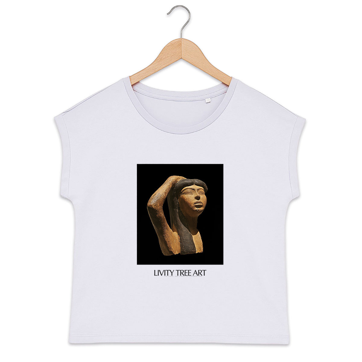 Goddess Isis Women's Organic T-Shirt with Cuffed Sleeves | Tree of Life Art - front_1