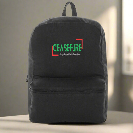 Ceasefire Palestine Backback - 100% Recycled Premium Plus | Tree of Life Art - Tree of Life Art