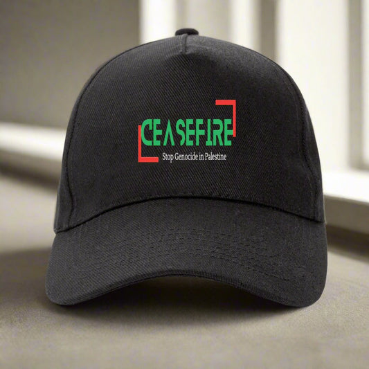 Palestine Ceasefire Baseball Hat - Premium 100% Recycled Cotton | Tree of Life Art - Tree of Life Art