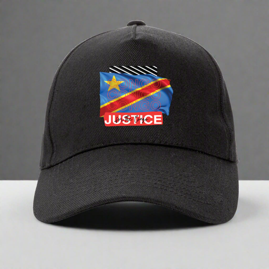 Justice for Congo Baseball Cap - 100% Recycled Premium | Tree of Life Art - Tree of Life Art