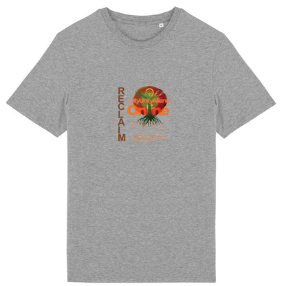 Reclaim Lightweight Unisex tee, front and back logo | Tree of Life Art - Tree of Life Art