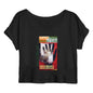 Black Native Genocide, Premium Women's Organic Cotton Crop Top | Tree of Life Art - Tree of Life Art