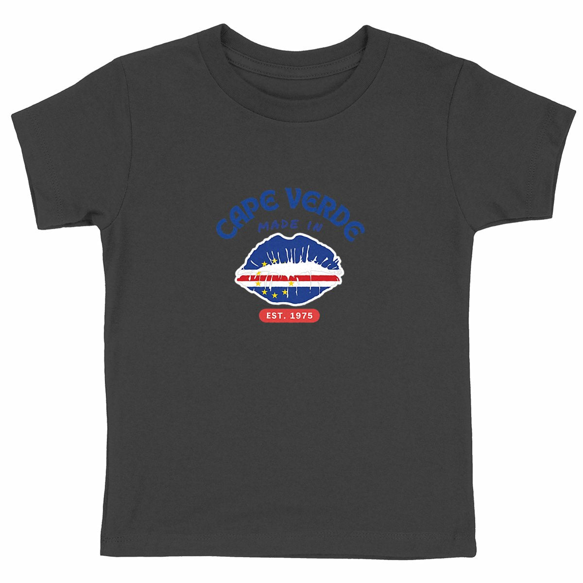Made in Cape Verde Kids Heavyweight Tshirt, 100% Organic Cotton - Tree of Life Art