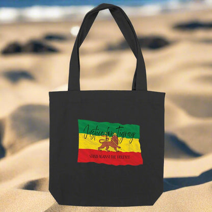 Justice for Tigray Premium Plus Heavy Totebag - 80% Recycled Cotton, 20% Recycled Polyester | Tree of Life Art - Tree of Life Art