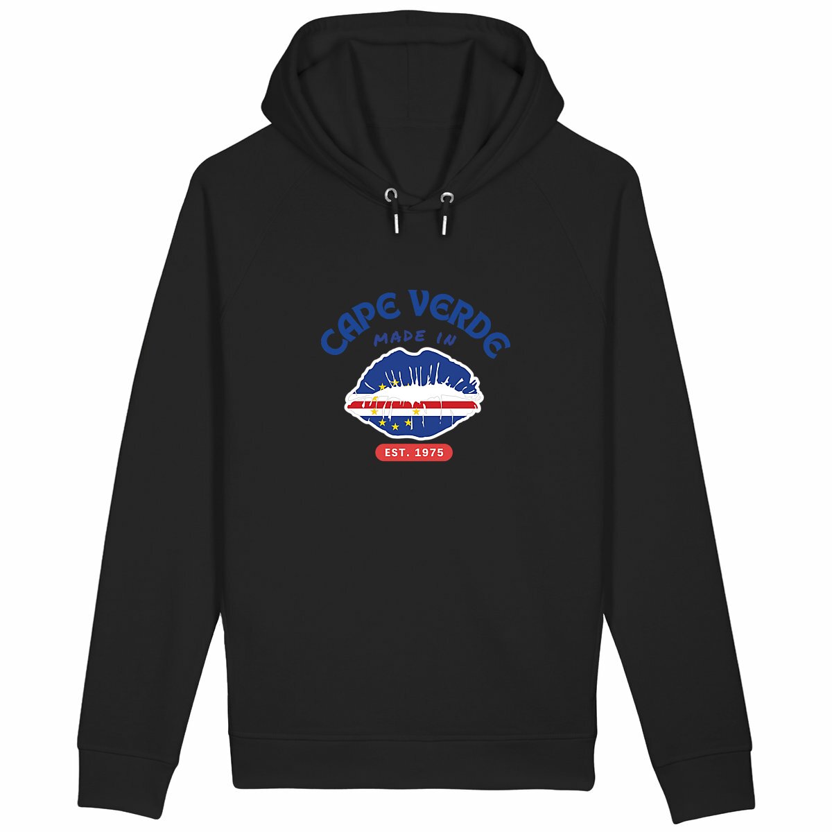 Made in Cape Verde Unisex Side Pocket Hoodie, Premium Organic Soft Ring Spun - Tree of Life Art