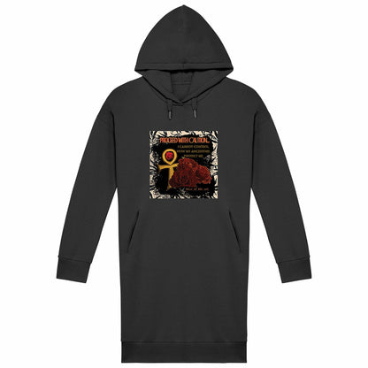 Ancestors Premium 100% Organic Cotton Woman's Hoodie Dress | Tree of Life Art - Tree of Life Art