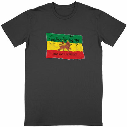 Justice for Tigray Unisex T-shirt - 100% Organic Cotton | Tree of Life Art - Tree of Life Art