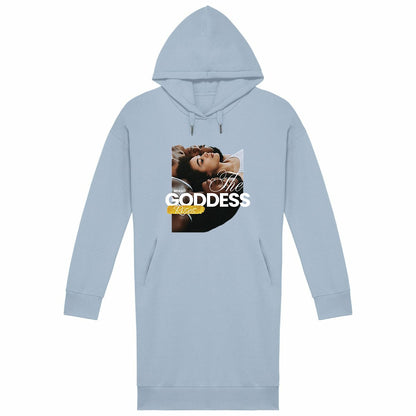 Goddess Rises Premium 100% Organic Cotton Woman's Hoodie Dress | Tree of Life Art - Tree of Life Art