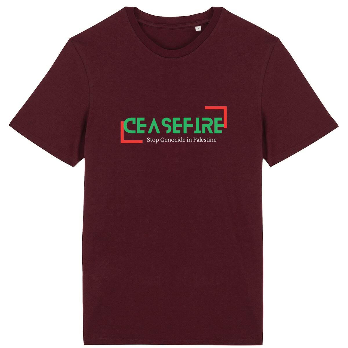 Ceasefire in Palestine Premium Unisex tshirt, Lightweight 100% Organic Cotton | Tree of Life Art - Tree of Life Art