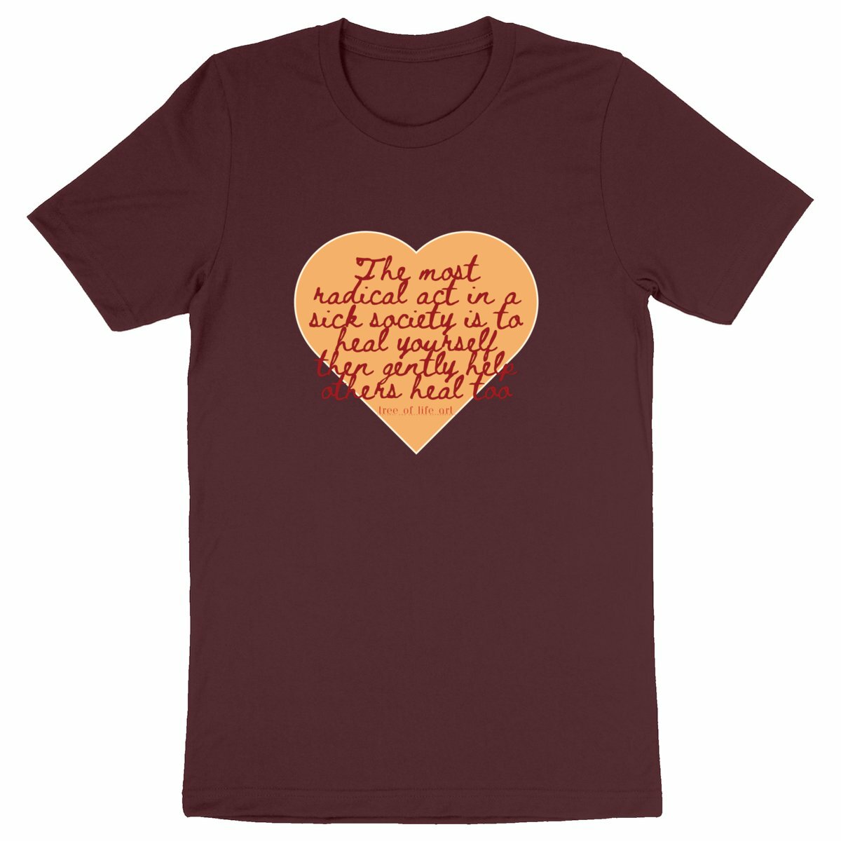 Radical Unisex Heavyweight Premium T-shirt - 100% Organic Cotton | Tree of Life Art - Tree of Life Art