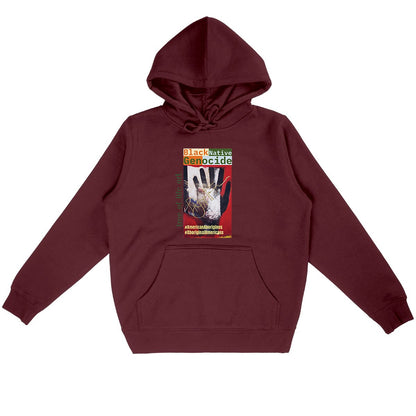 Native Black Genocide Premium Unisex Hoodie - Lightweight Straight Cut | Tree of Life Art - Tree of Life Art