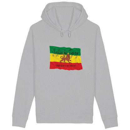 Justice for Tigray Premium Organic Unisex Side Pocket Hoodie, Medium Fit | Tree of Life Art - Tree of Life Art