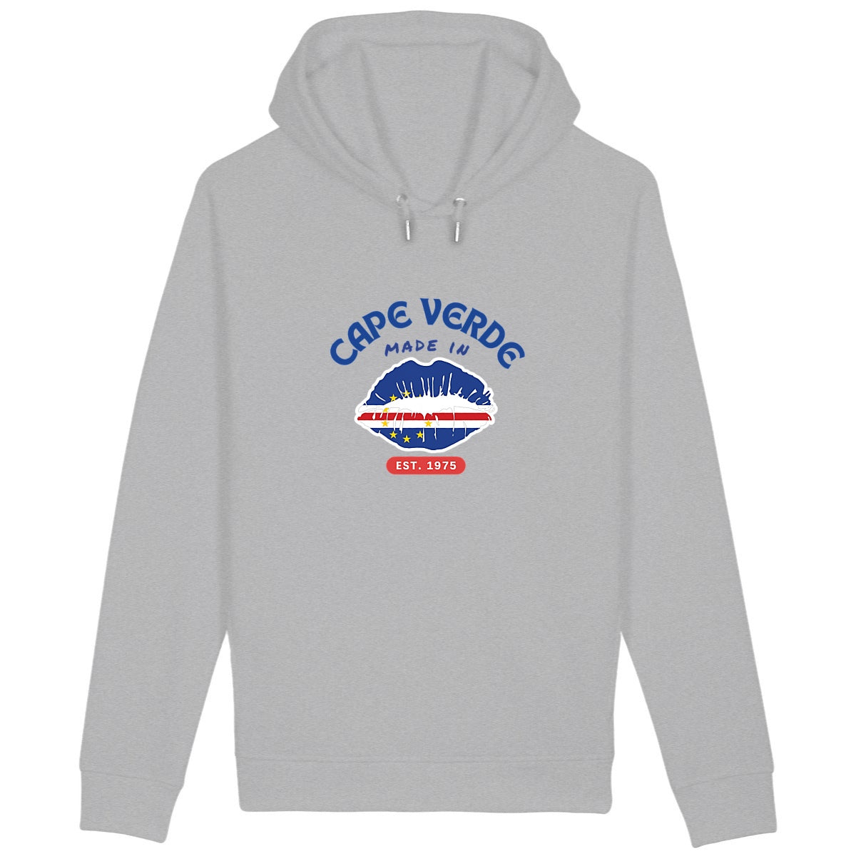 Made in Cape Verde Unisex Side Pocket Hoodie, Premium Organic Soft Ring Spun - Tree of Life Art