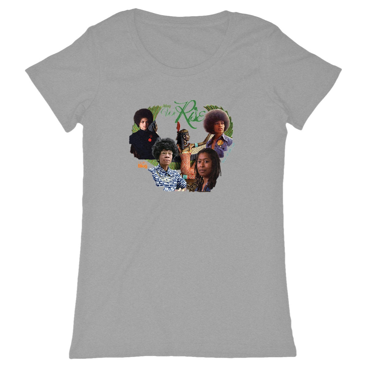 May We Rise Classic Woman's Organic Cotton Tee | Tree of Life Art - Tree of Life Art
