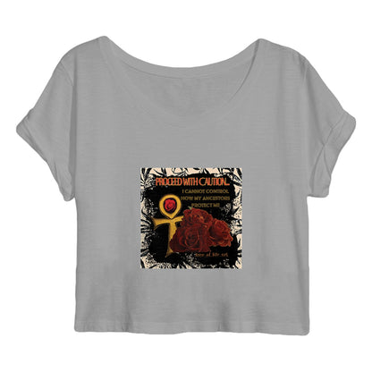 Ancestors Protection Crop Top - Women's Premium Organic Cotton | Tree of Life Art - Tree of Life Art