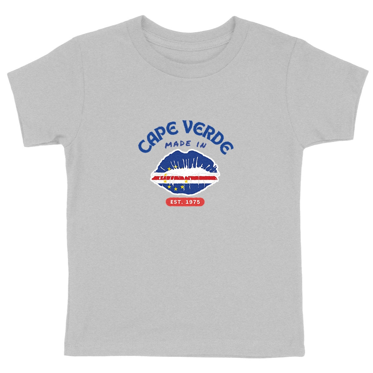 Made in Cape Verde Kids Heavyweight Tshirt, 100% Organic Cotton - Tree of Life Art