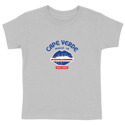 Made in Cape Verde Kids Heavyweight Tshirt, 100% Organic Cotton - Tree of Life Art