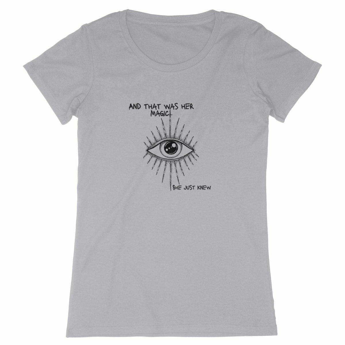 She Just Knew... Woman's Premium Plus Organic Cotton T-Shirt - Intuition Tee | Tree of Life Art - Tree of Life Art
