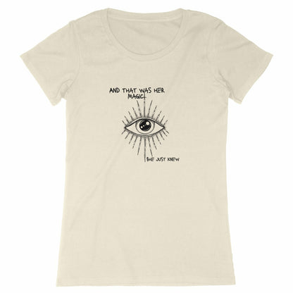 She Just Knew... Woman's Premium Plus Organic Cotton T-Shirt - Intuition Tee | Tree of Life Art - Tree of Life Art