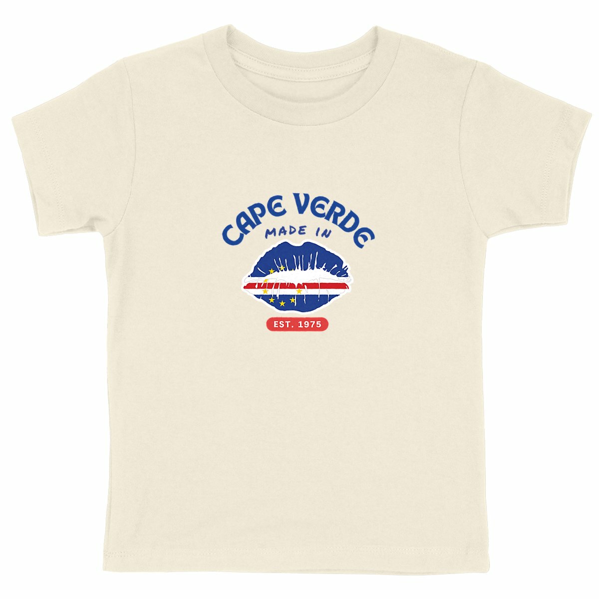 Made in Cape Verde Kids Heavyweight Tshirt, 100% Organic Cotton - Tree of Life Art