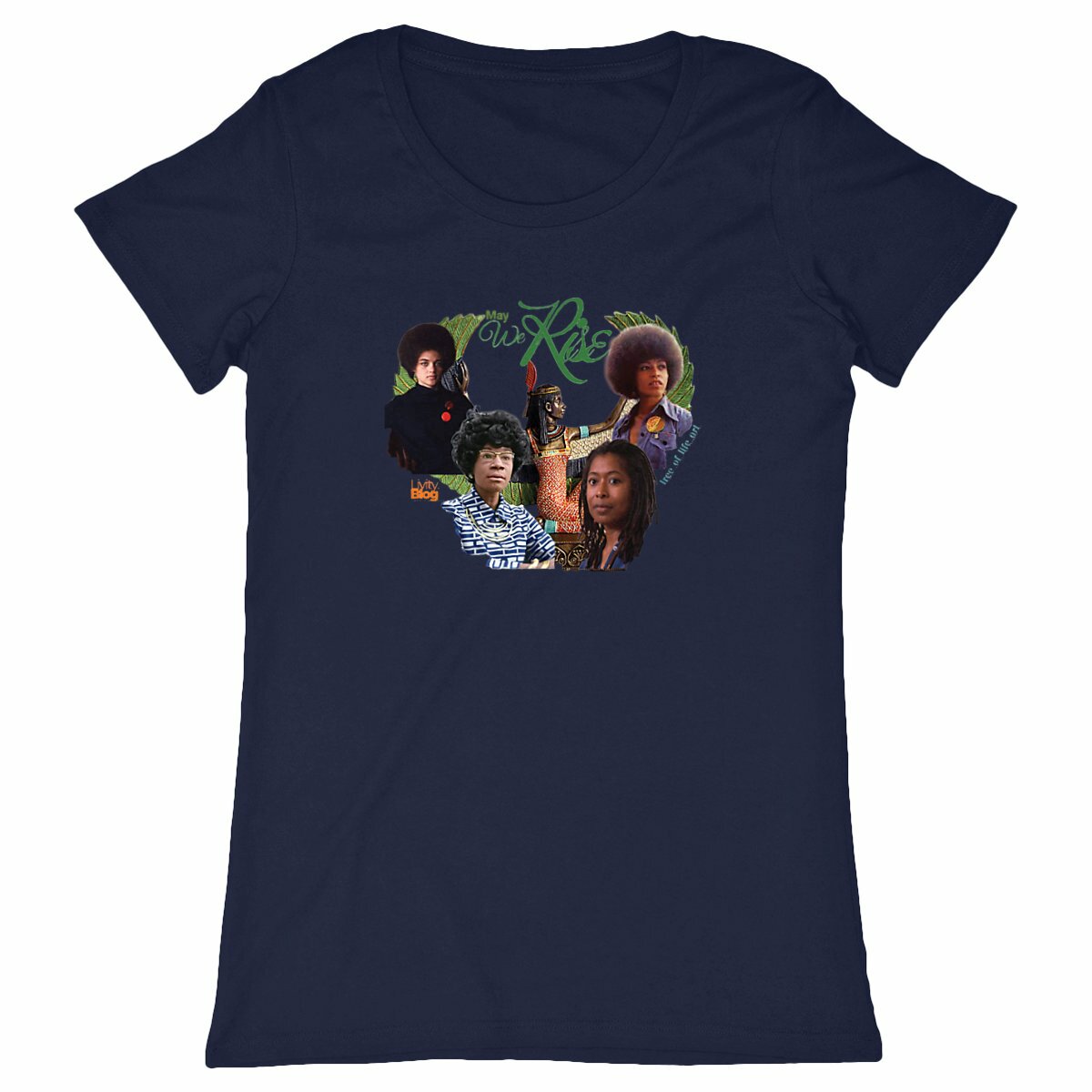 May We Rise Classic Woman's Organic Cotton Tee | Tree of Life Art - Tree of Life Art
