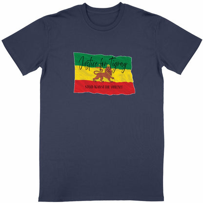 Justice for Tigray Unisex T-shirt - 100% Organic Cotton | Tree of Life Art - Tree of Life Art