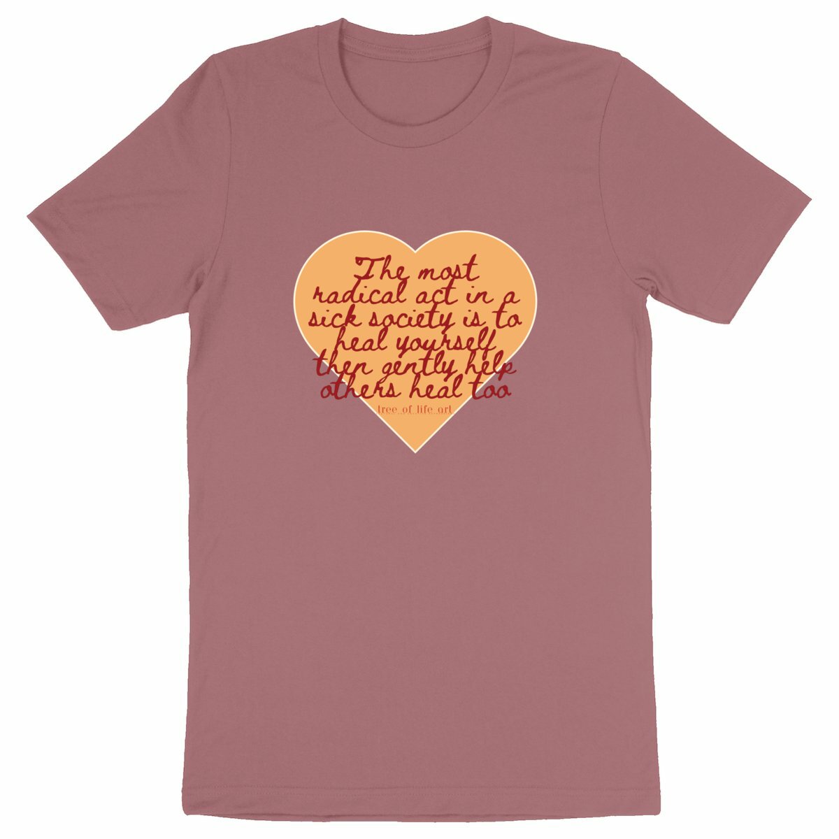 Radical Unisex Heavyweight Premium T-shirt - 100% Organic Cotton | Tree of Life Art - Tree of Life Art