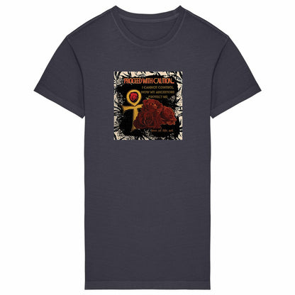 Ancestors Protection Premium 100% Organic Cotton Women's Tshirt Dress | Tree of Life Art - Tree of Life Art