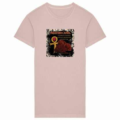 Ancestors Protection Premium 100% Organic Cotton Women's Tshirt Dress | Tree of Life Art - Tree of Life Art
