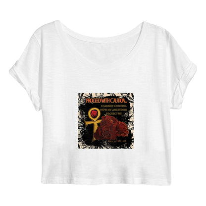 Ancestors Protection Crop Top - Women's Premium Organic Cotton | Tree of Life Art - Tree of Life Art