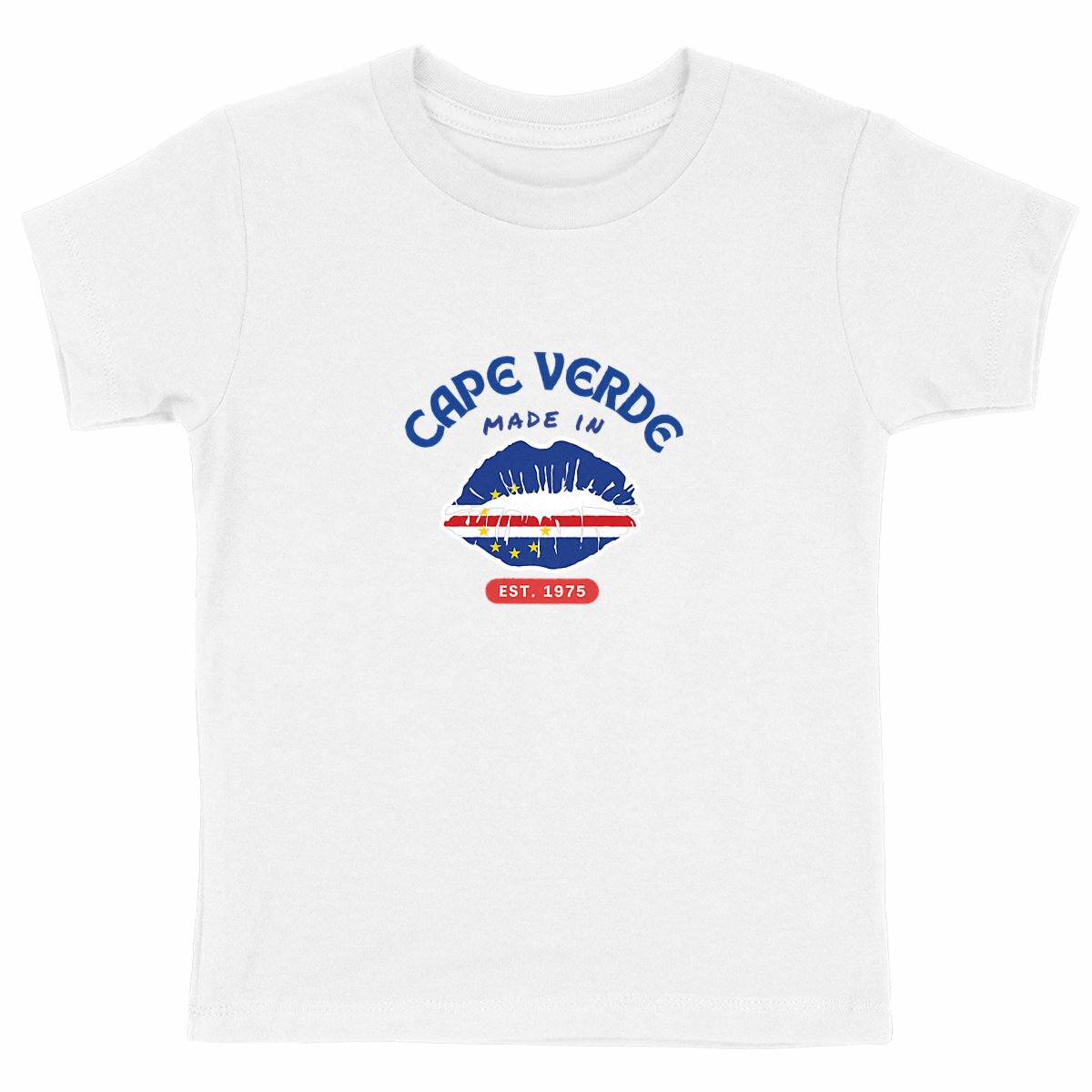 Made in Cape Verde Kids Heavyweight Tshirt, 100% Organic Cotton - Tree of Life Art