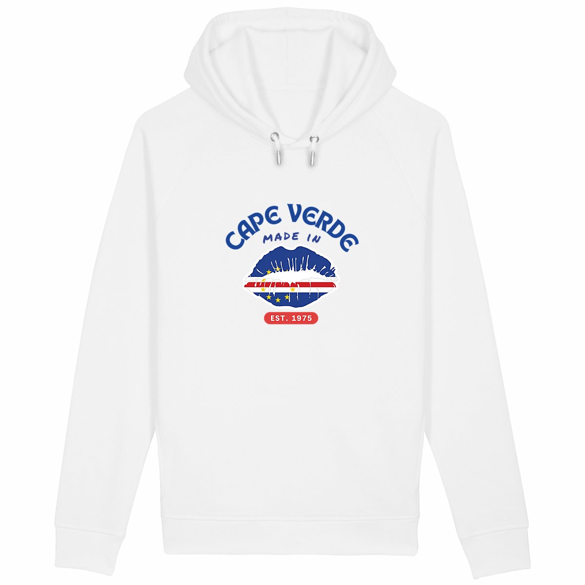 Made in Cape Verde Unisex Side Pocket Hoodie, Premium Organic Soft Ring Spun - Tree of Life Art