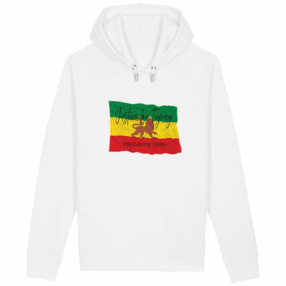 Justice for Tigray Premium Organic Unisex Side Pocket Hoodie, Medium Fit | Tree of Life Art - Tree of Life Art