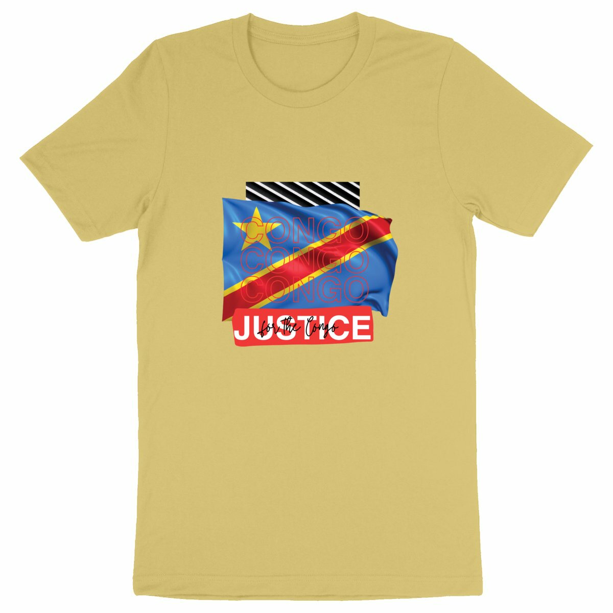 Ceasefire in the DRCongo Premium Unisex Heavyweight Tshirt, 100% Organic Cotton - Tree of Life Art