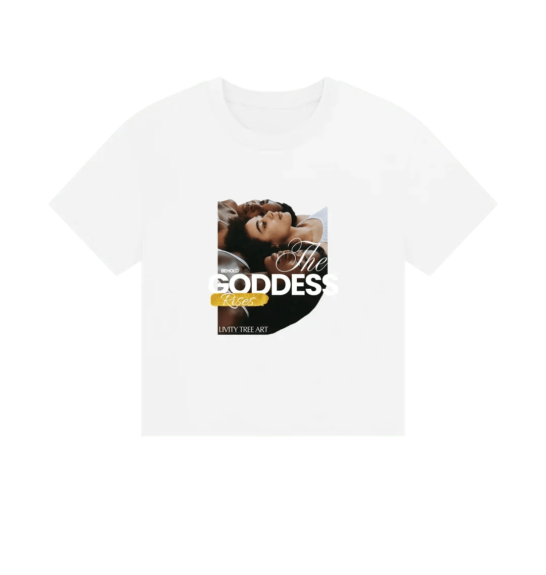 Goddess Rises Women's Boxy Tee - Livity Tree Art