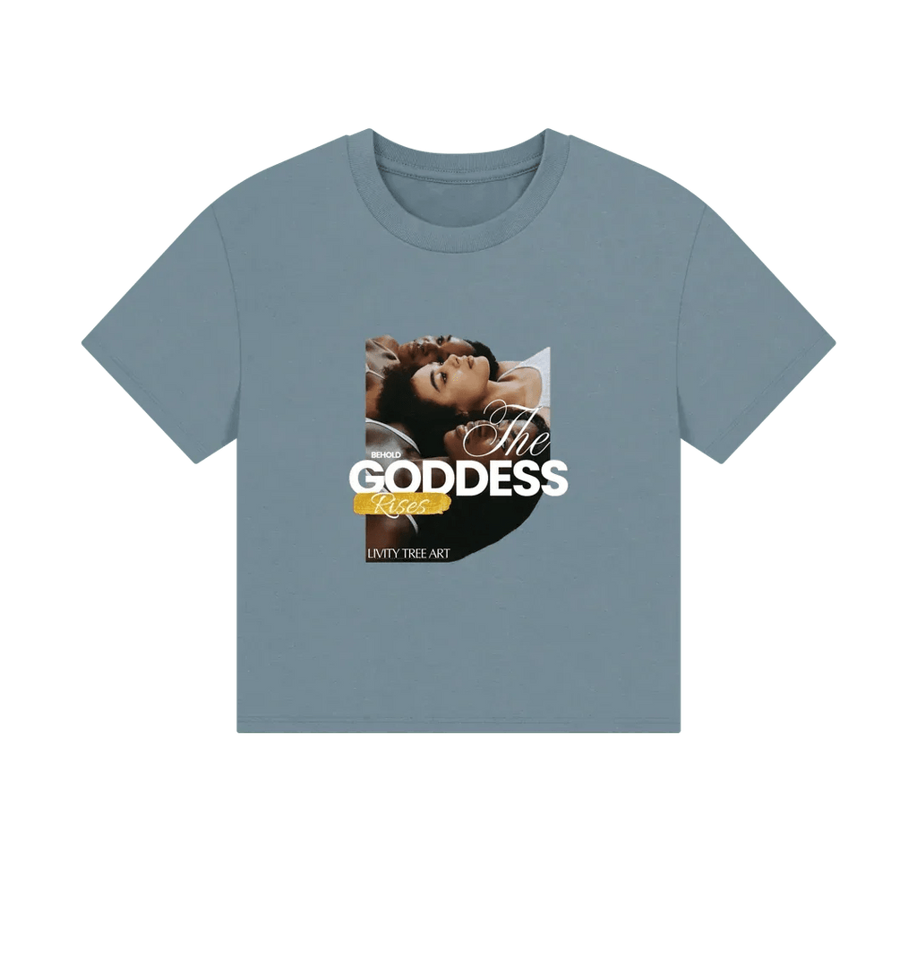 Goddess Rises Women's Boxy Tee - Livity Tree Art