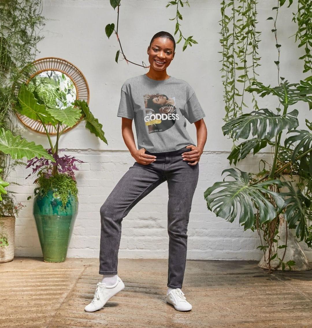 Goddess Rises Women's Boxy Tee - Livity Tree Art