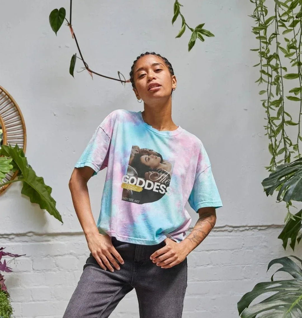 Goddess Rises Women's Boxy Tee - Livity Tree Art