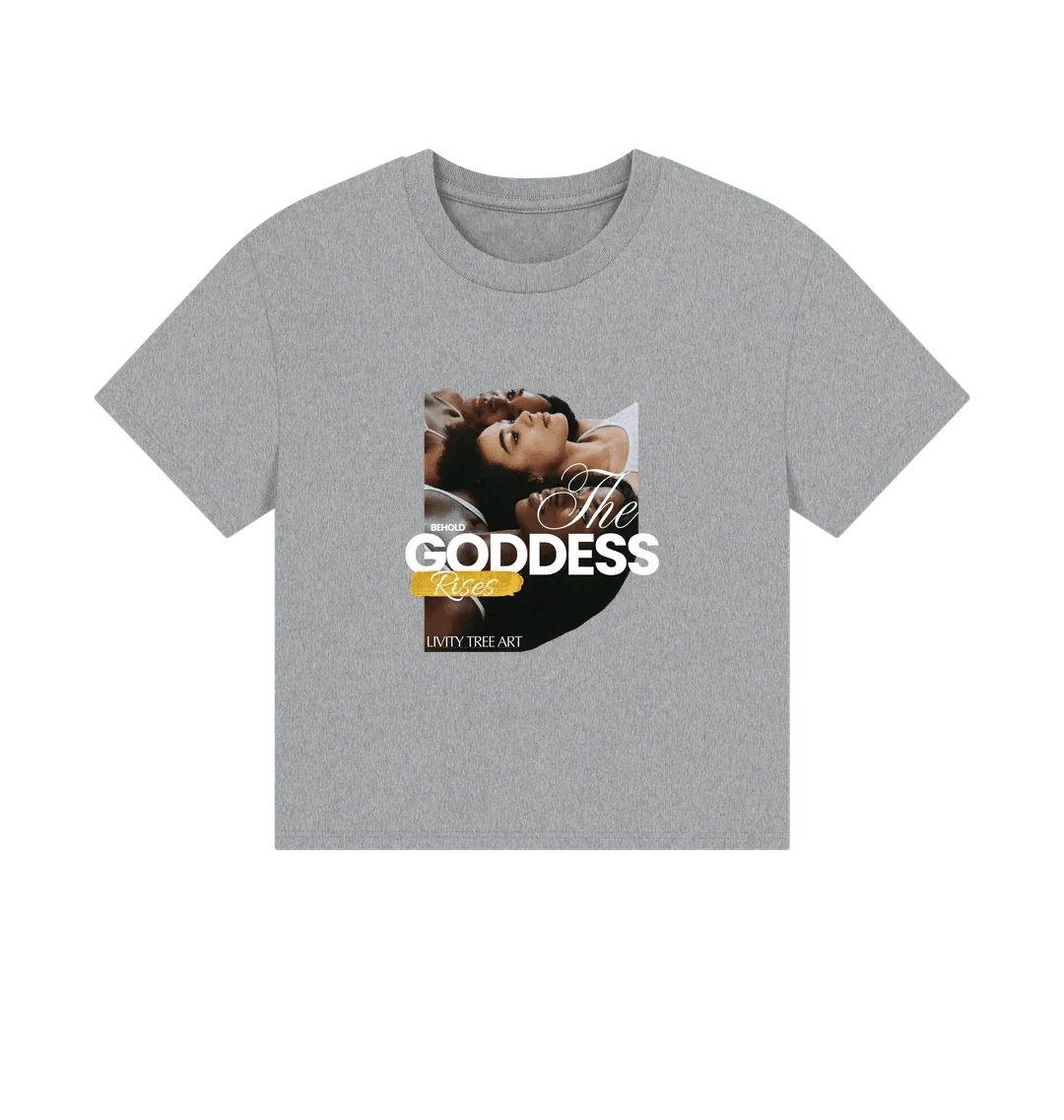 Goddess Rises Women's Boxy Tee - Livity Tree Art