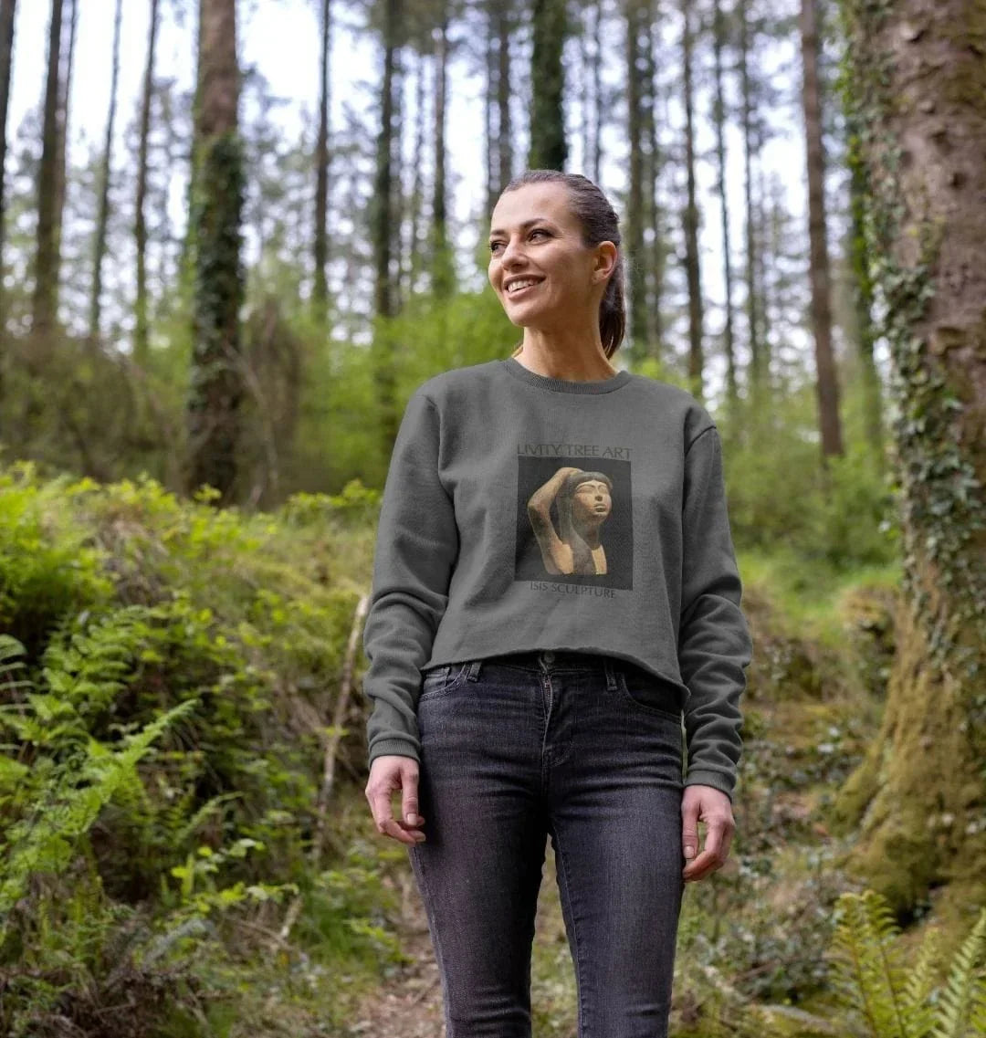 Isis Sculpture Women's Boxy Jumper - Livity Tree Art