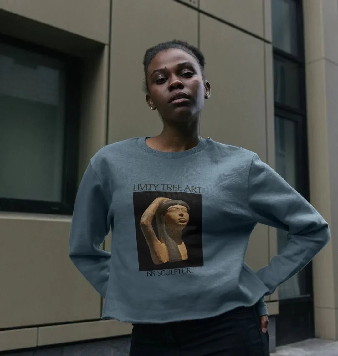 Isis Sculpture Women's Boxy Jumper - Livity Tree Art