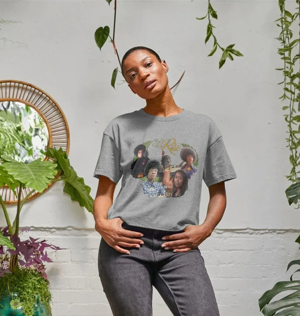 May We Rise Women's Boxy Tee - Livity Tree Art