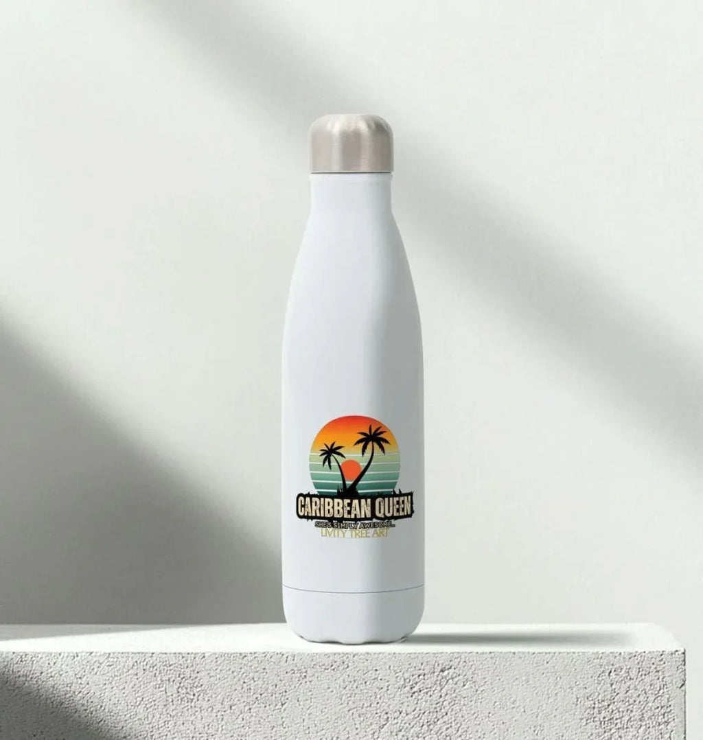 Caribbean Queen Stainless Steel Bottle - Livity Tree Art